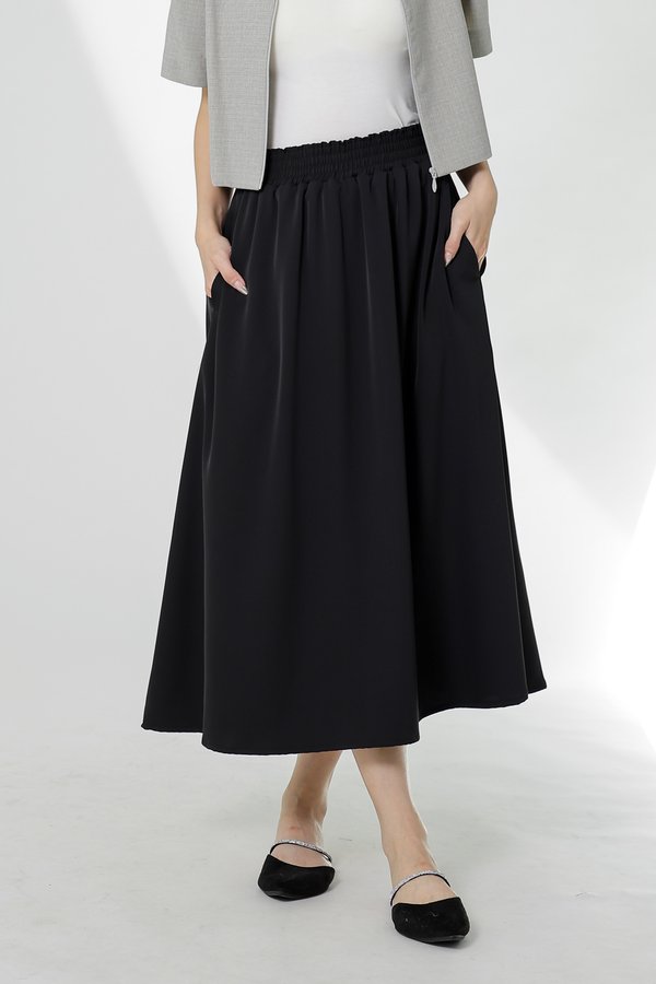 Gillian Flared Skirt - Black