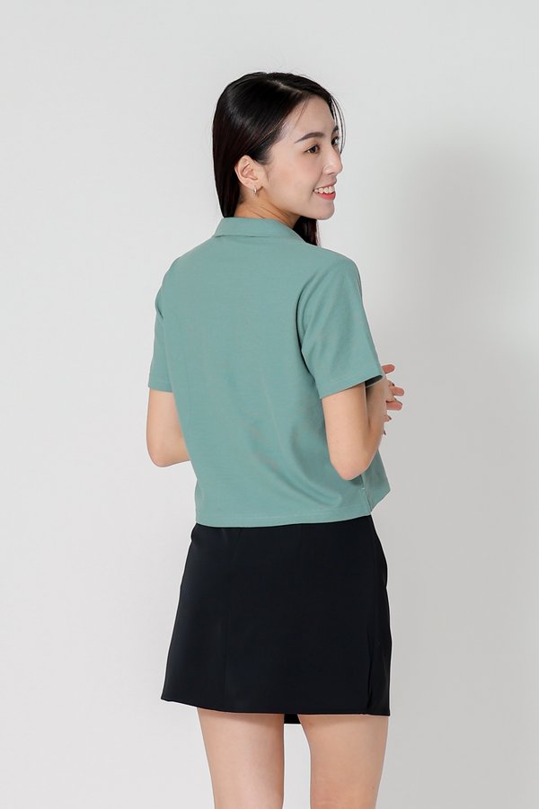 Camber Johnny Collar Polo - Mineral Green
