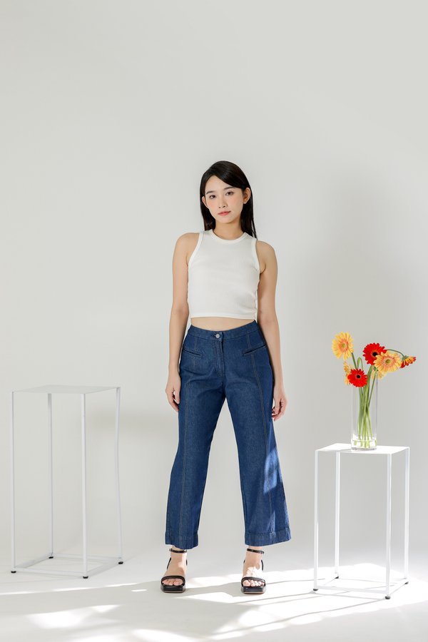 Holly Denim Straight Cut Pant