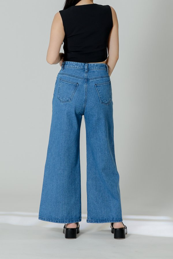 Tova Denim Wide Leg Pant - Denim