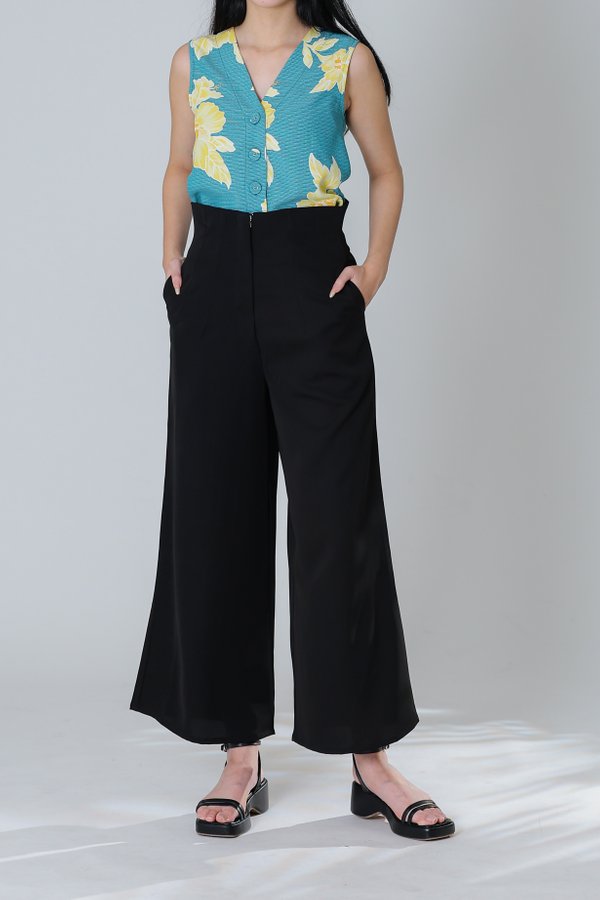 Peggy Wide Leg Pant - Black