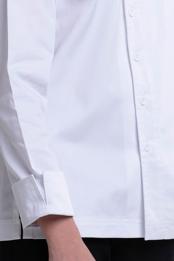 Long Sleeve Chef Jacket with Contrast Piping (FHE-1858)