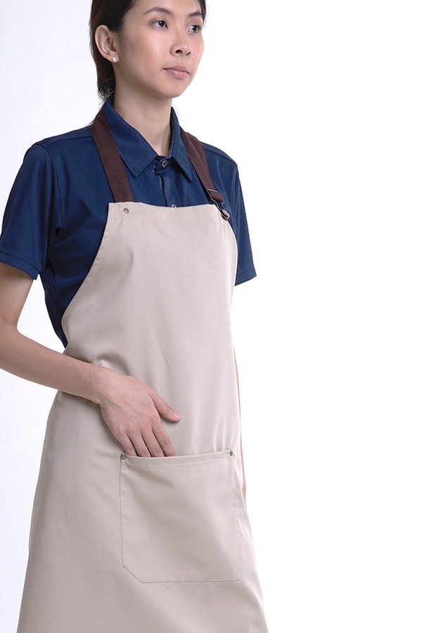 Full Apron With Patch Pocket (FHG-18718)