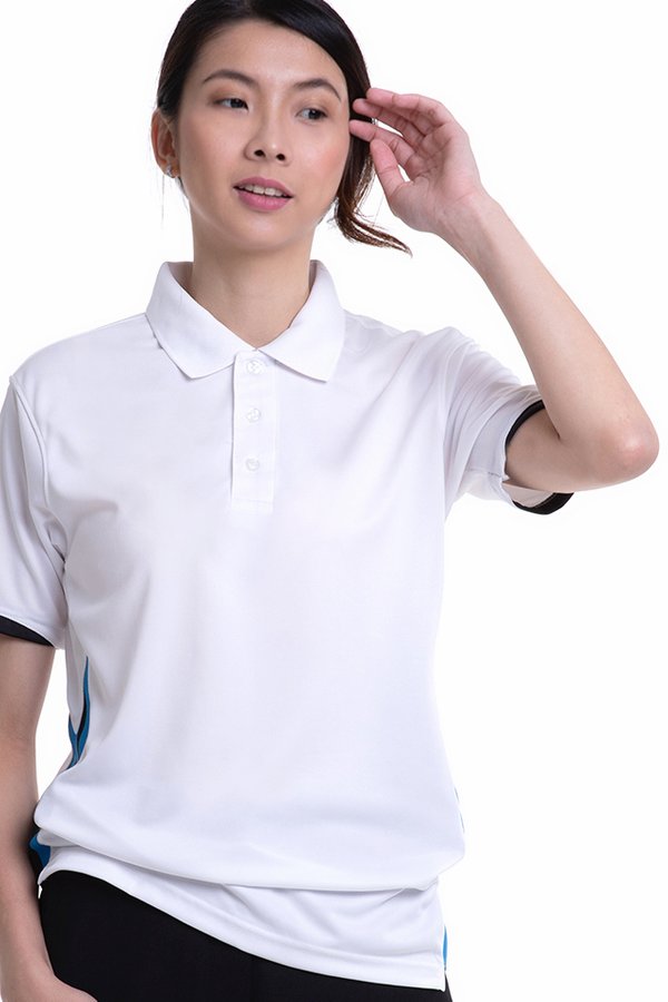  Polo T-Shirt with Ribbed Side Panels (SEB-300)