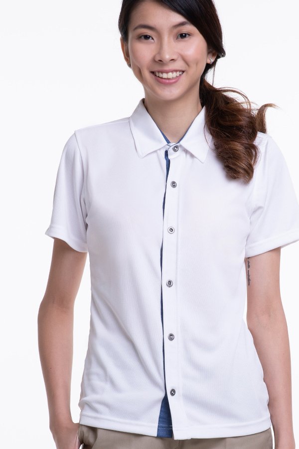Short Sleeve Button Down T-Shirt (SEB-600)