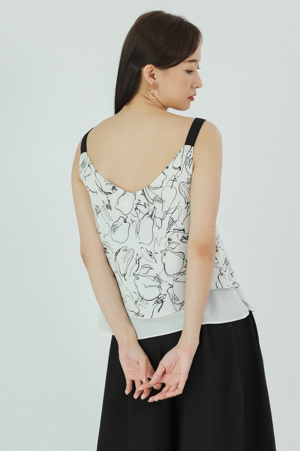 Lilybelle Print Top - White