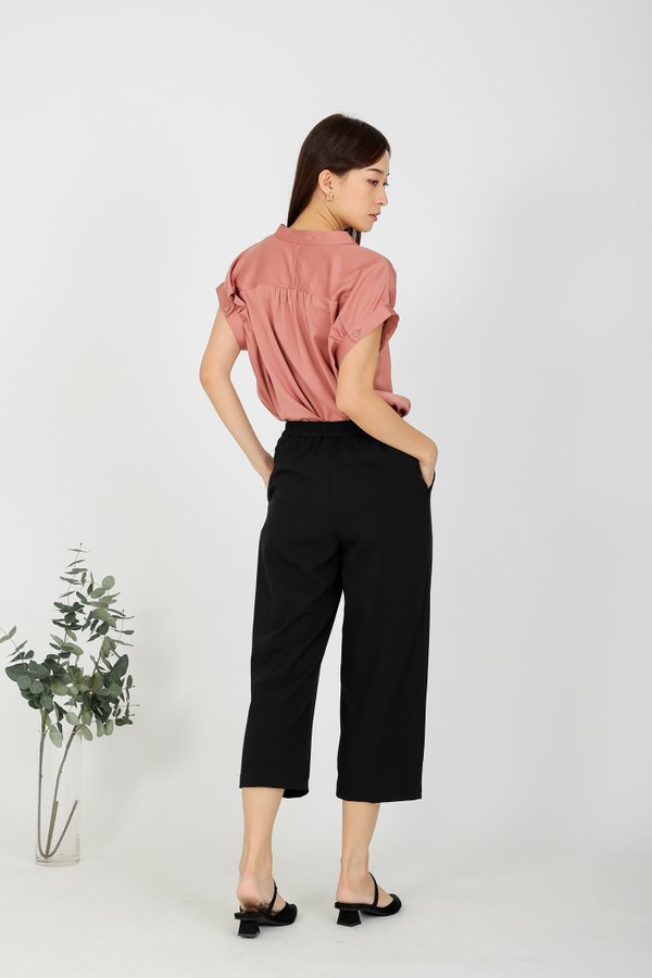 Liliy Extended Waistband Pant - Black
